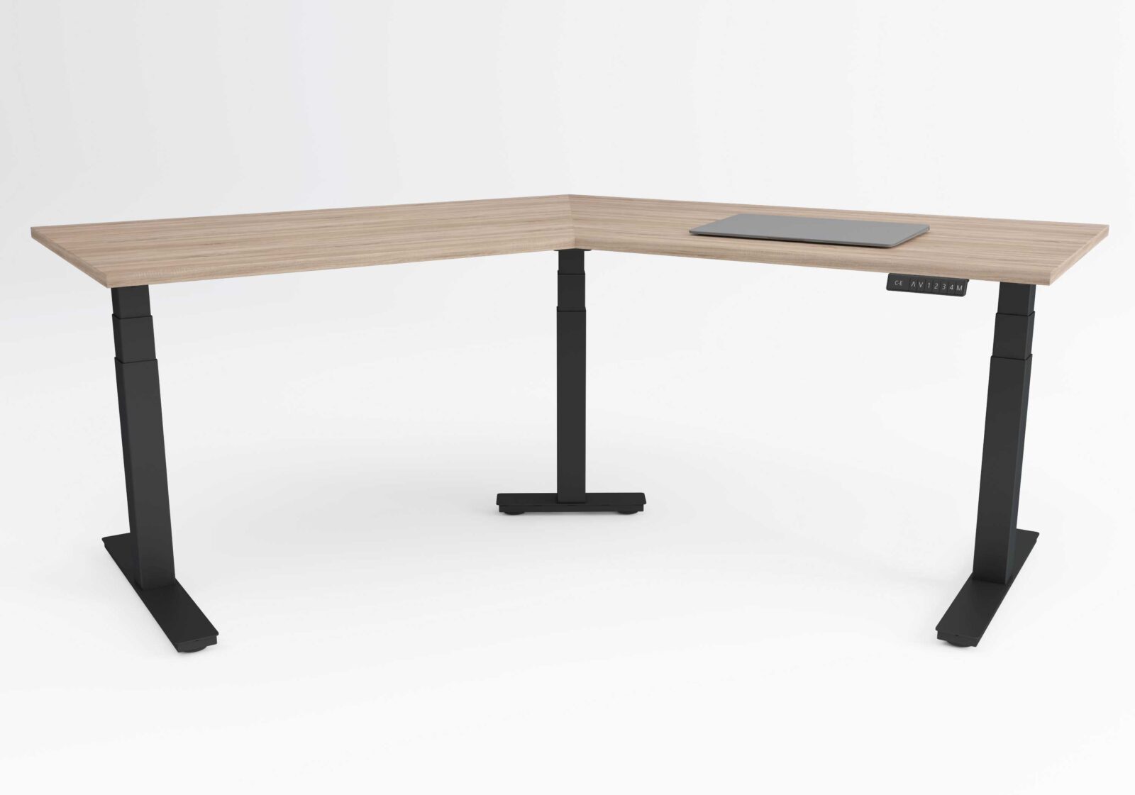 Trio - Black frame with robson tabletop (2) miza